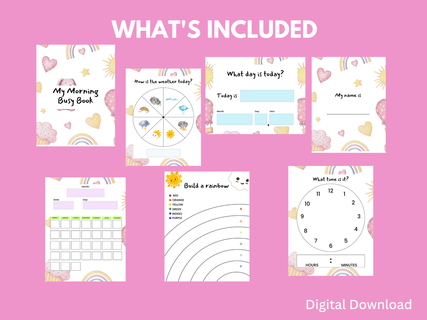 Cupcake Busy Book Printable