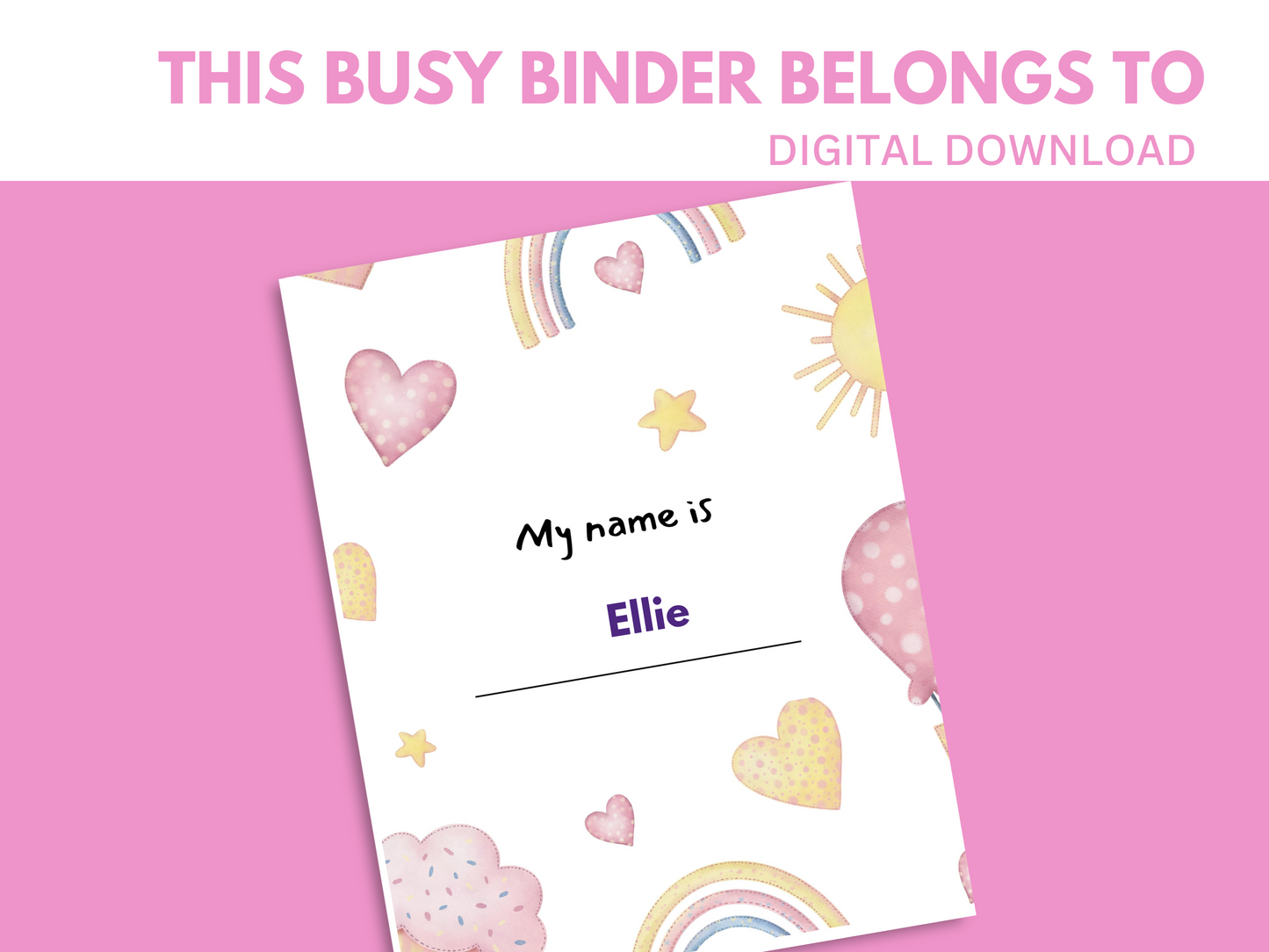 Cupcake Busy Book Printable
