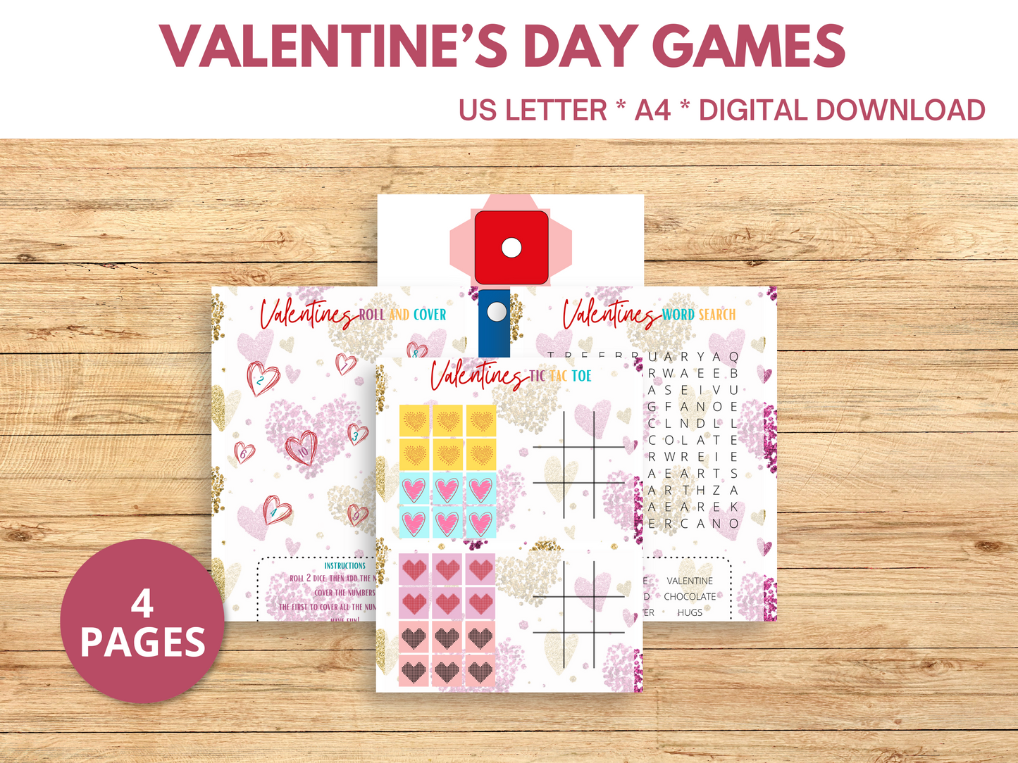 Valentine's Day Printable Games For Kids