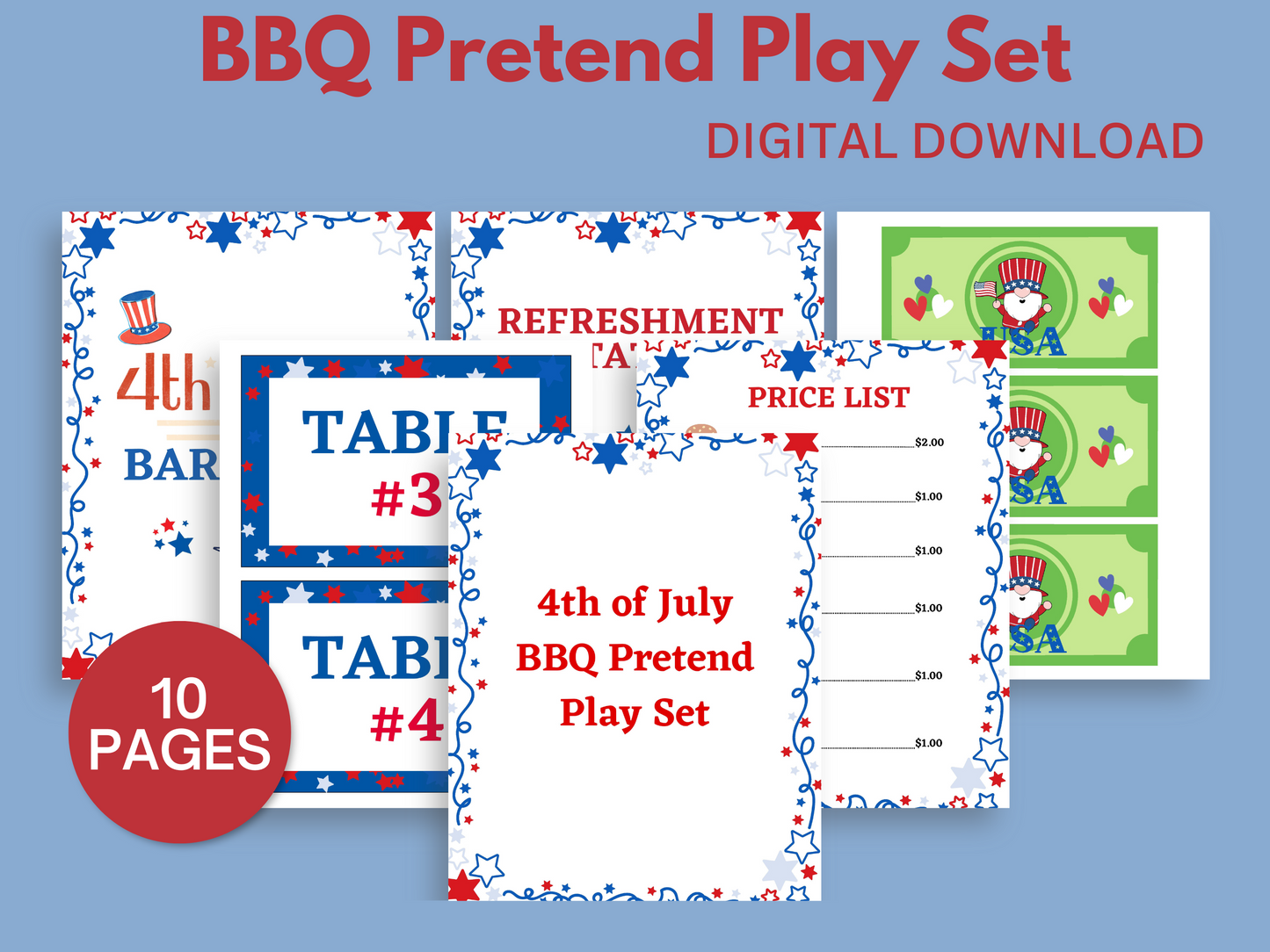 BBQ Pretend Play Set