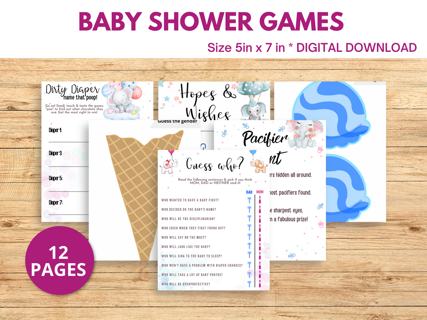 Printable Baby Shower Games