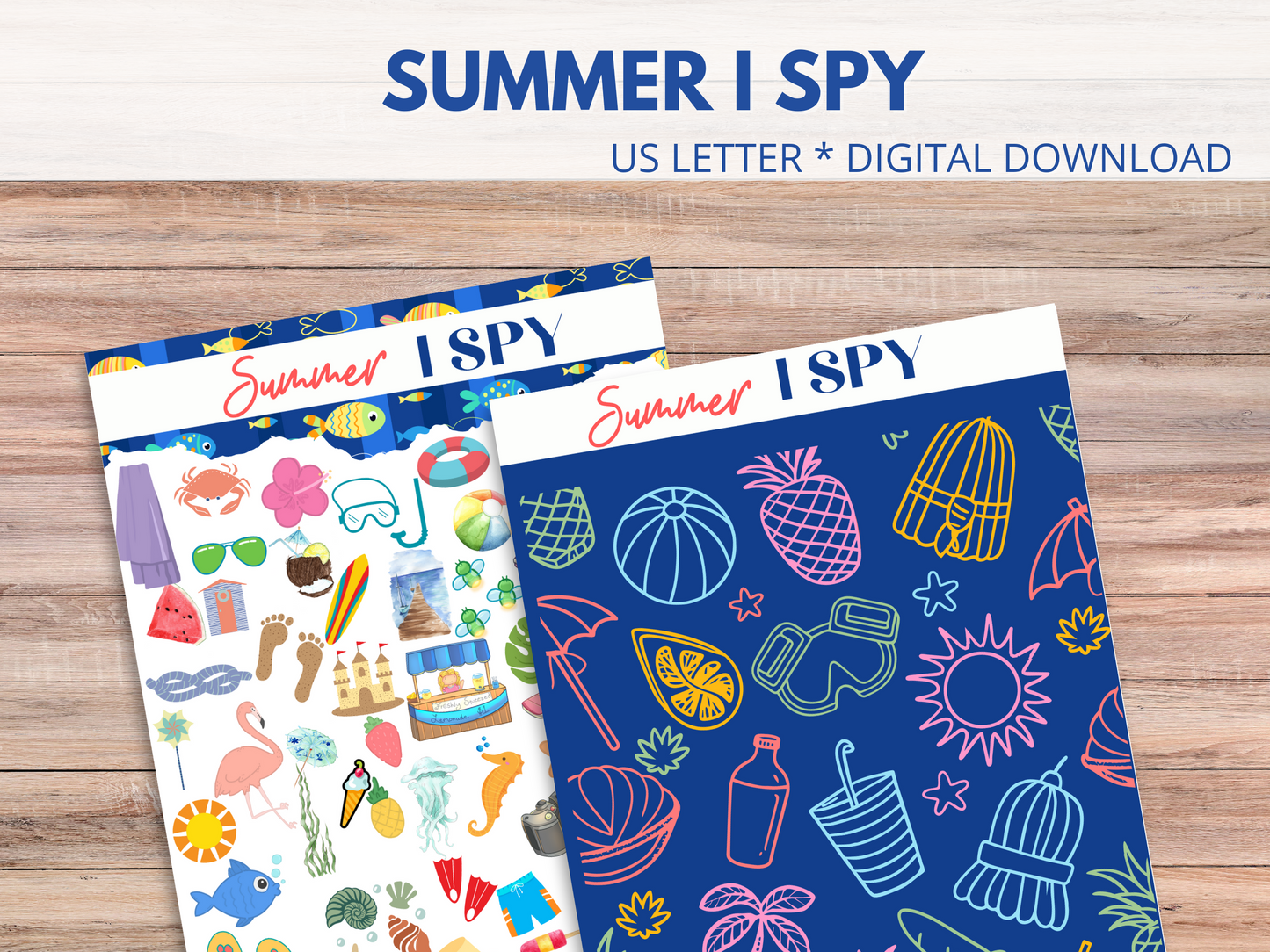 Summer I Spy Printable