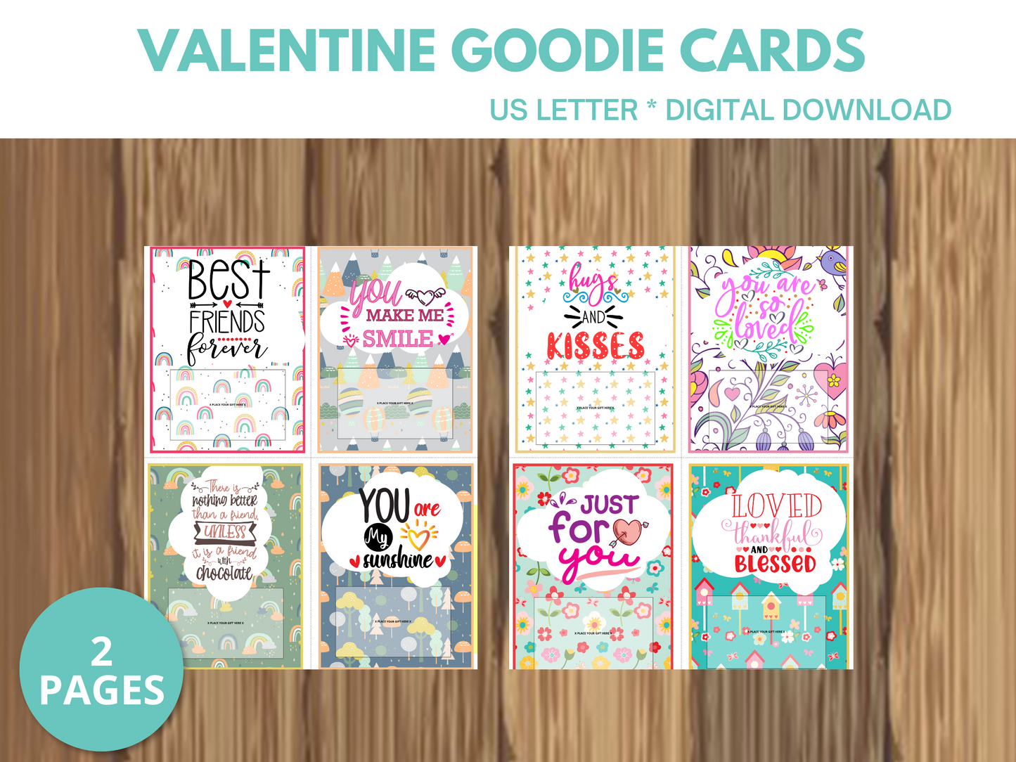 Valentine's Printable Gift Card Holder