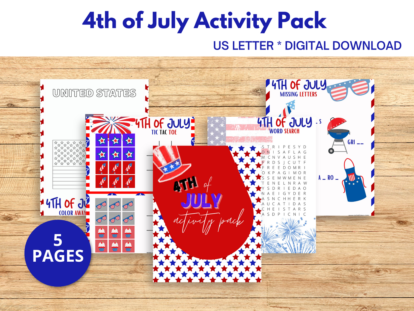 Printable 4th Of July Activities