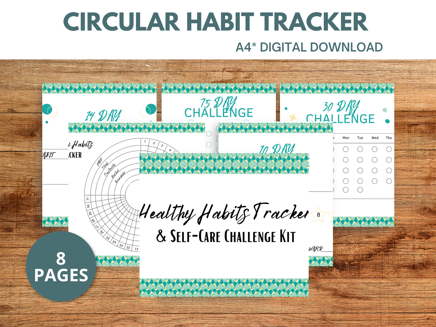 Circular Habit Tracker Printable