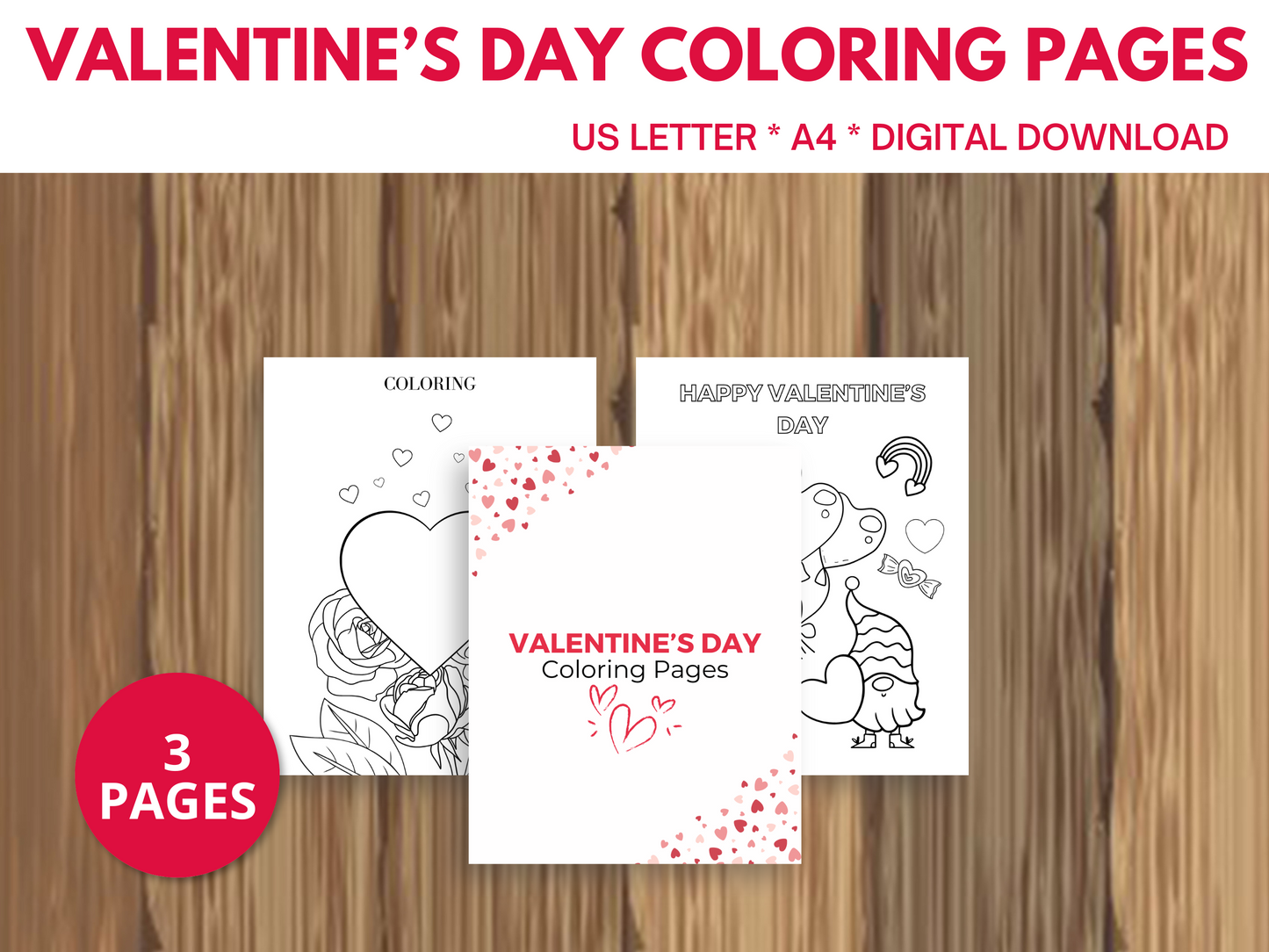 Printable Valentine Coloring Pages