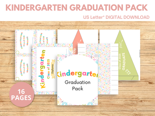 Kindergarten Graduation Certificate Pack