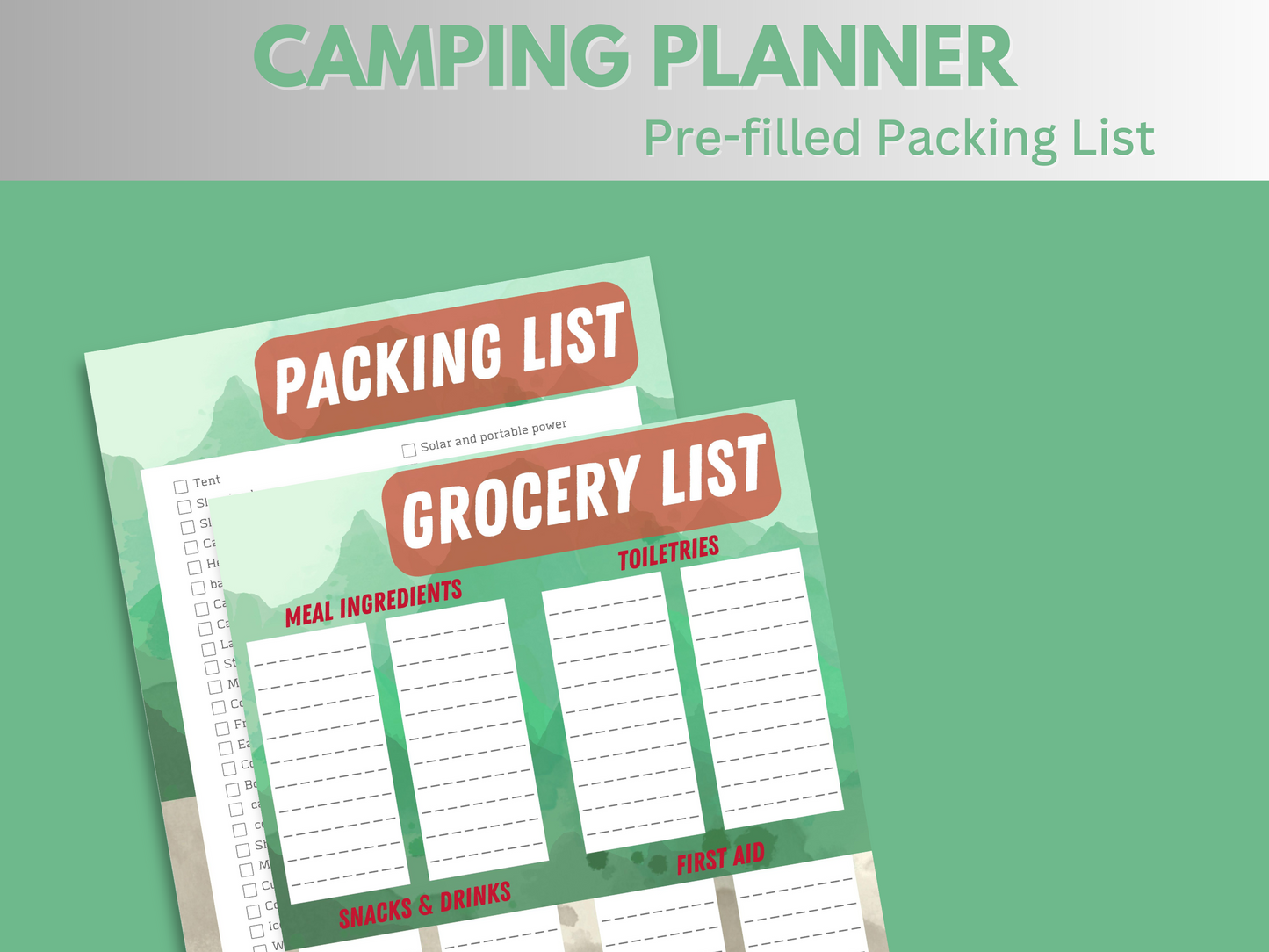 Camping Trip Planner