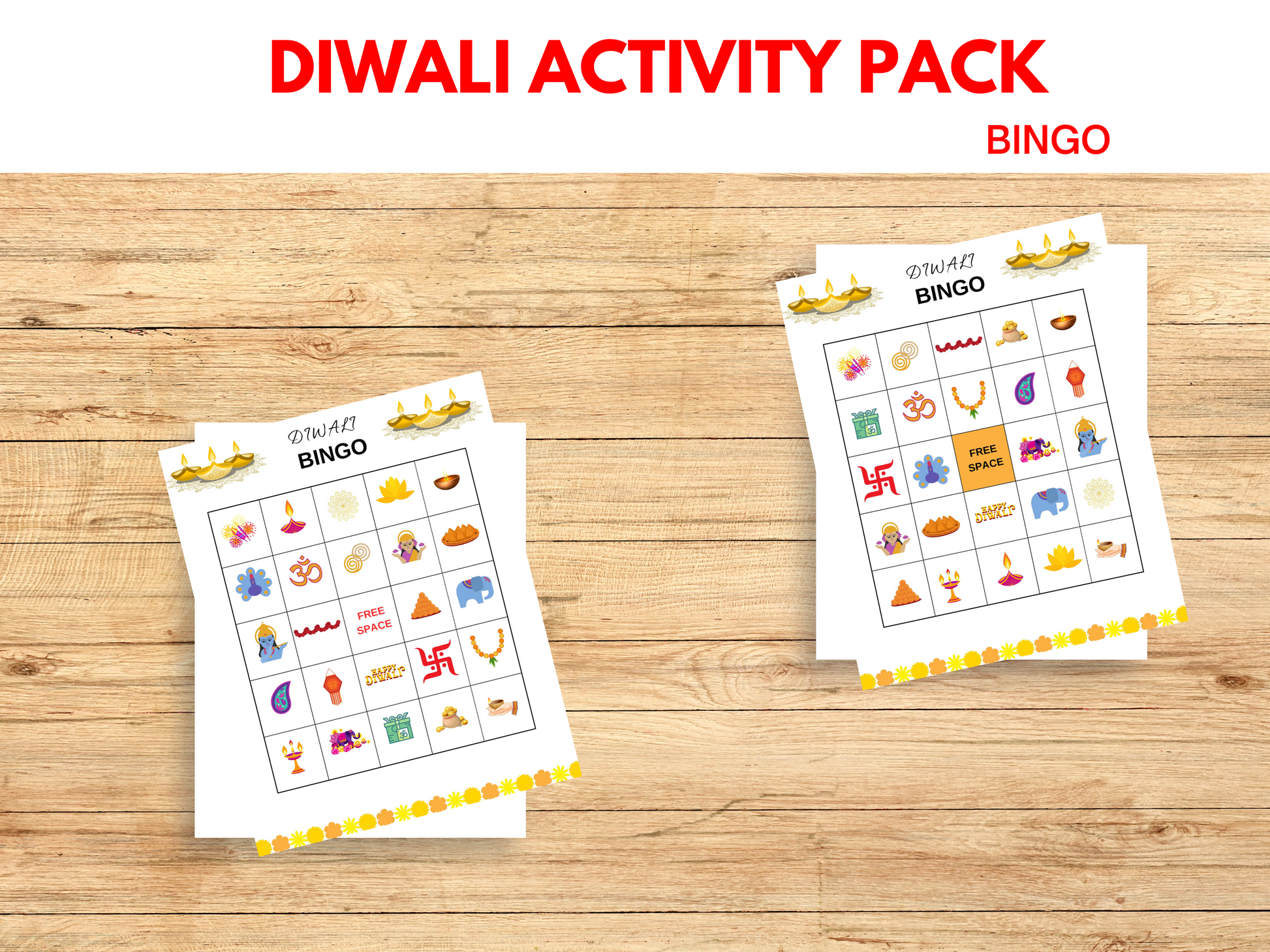 2 Printable Bingo cards