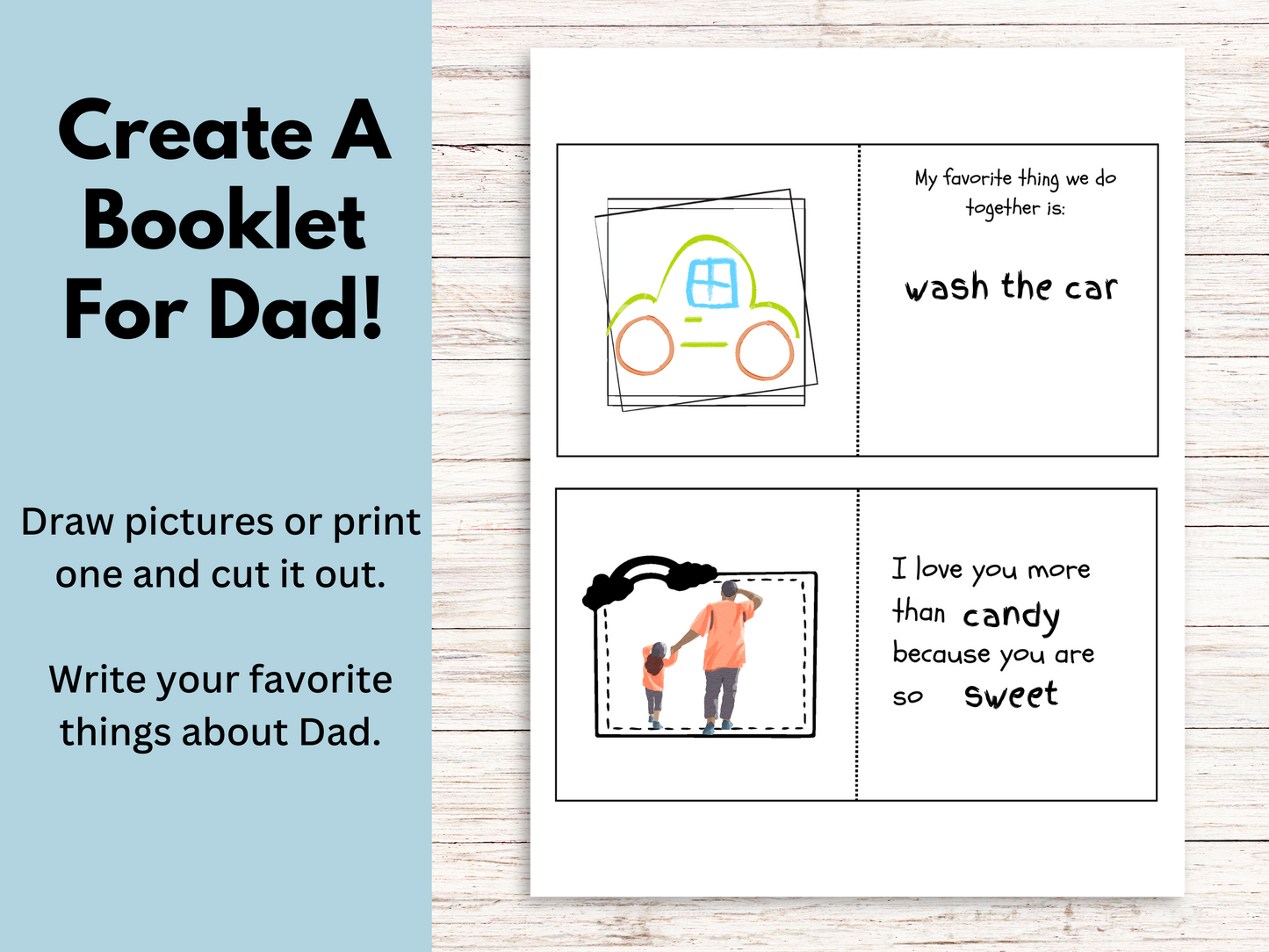 All About My Daddy Printable Booklet