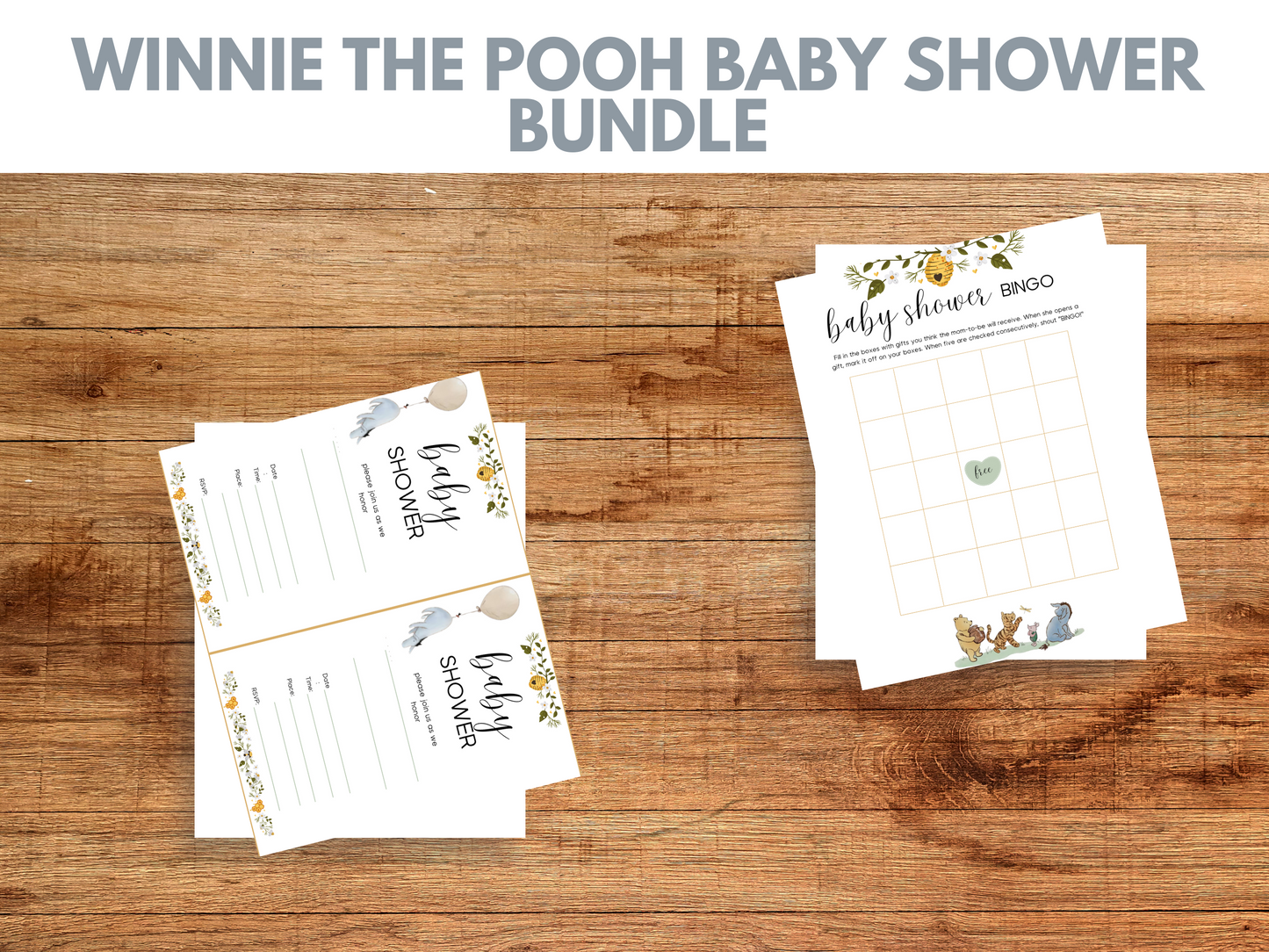 Winnie The Pooh Baby Shower Printables