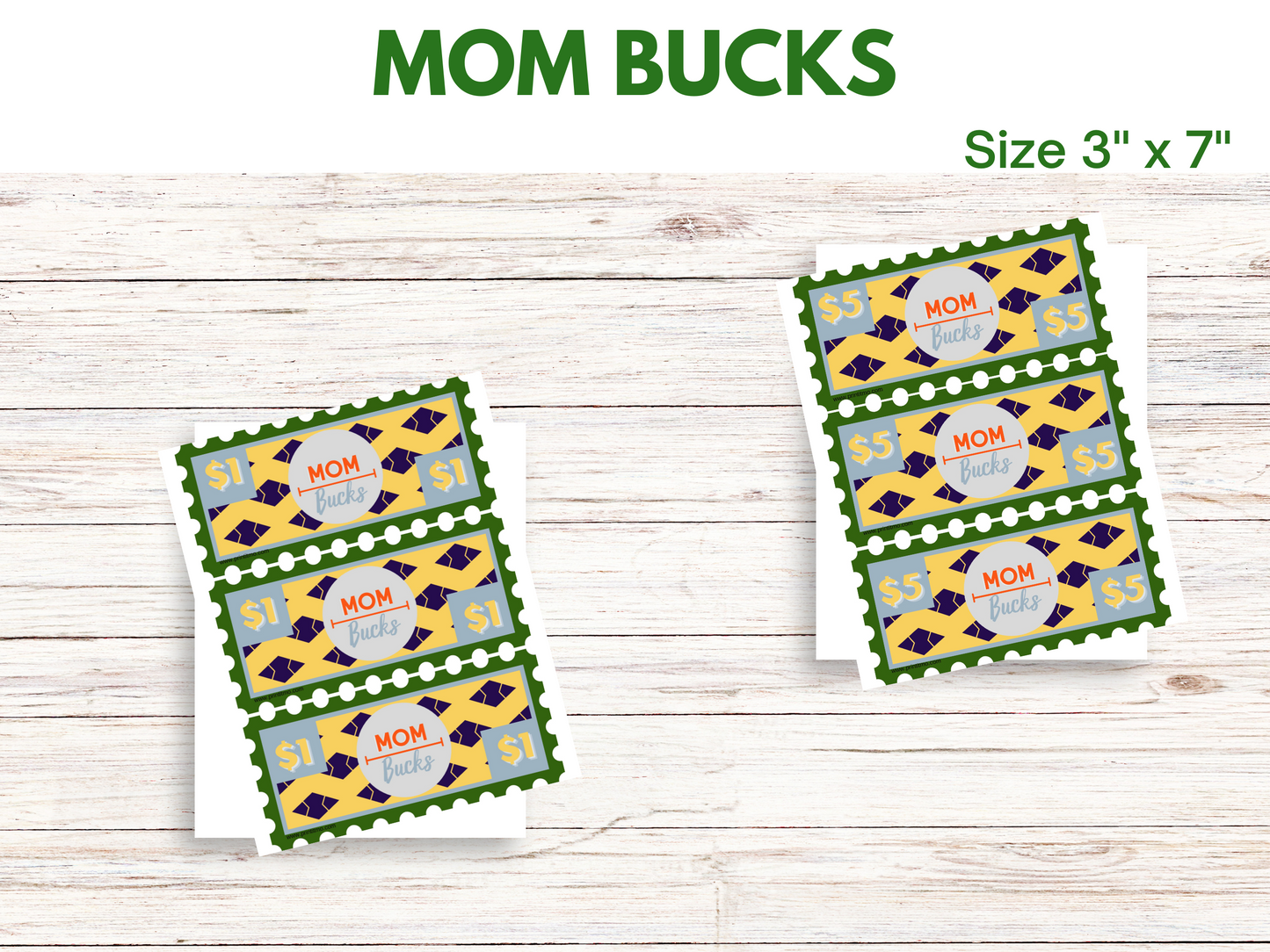 Printable Mom Bucks