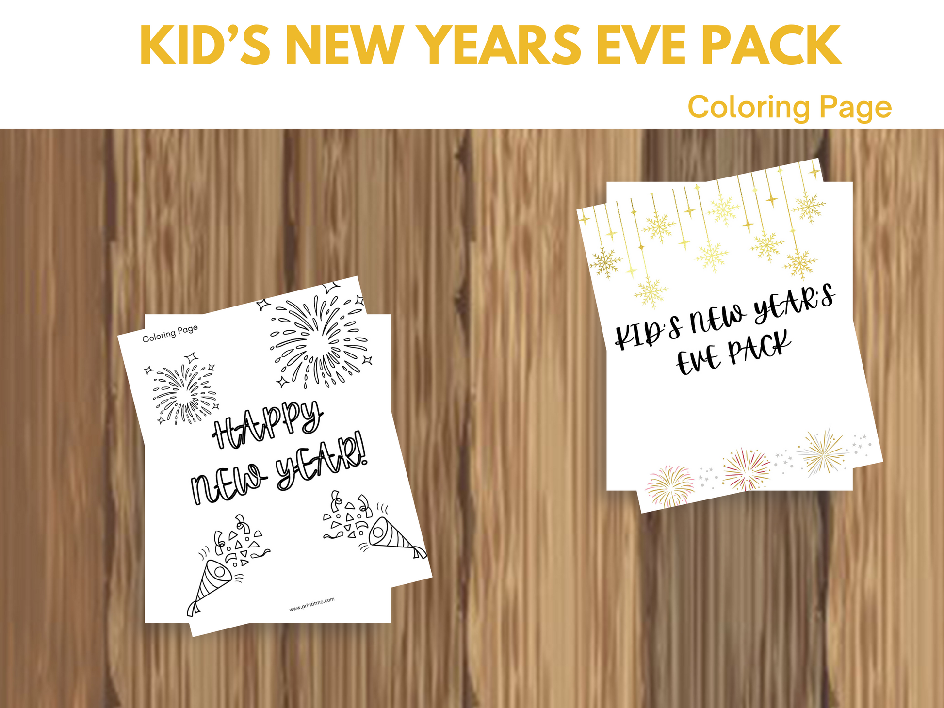 Printable New Year's activities for kids, including goal-setting activities, a resolution worksheet, games, and ideas for fun activities to do with kids on New Year's Eve. Perfect for starting new traditions and making lasting memories.