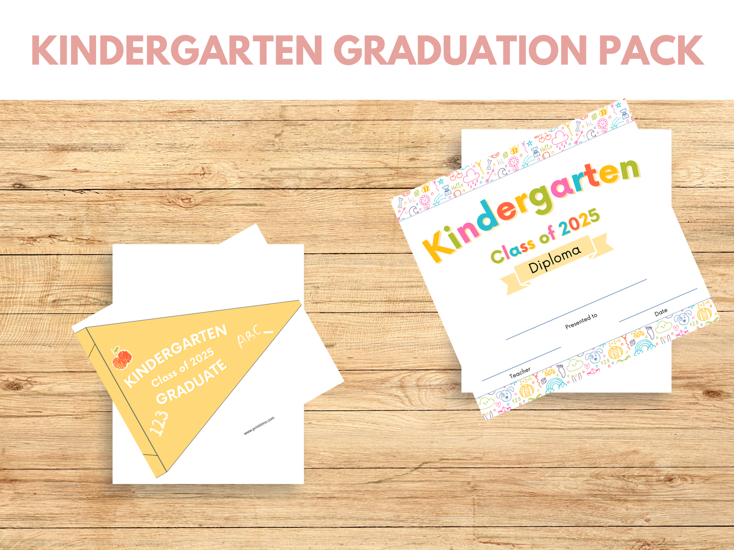 Kindergarten Graduation Certificate Pack
