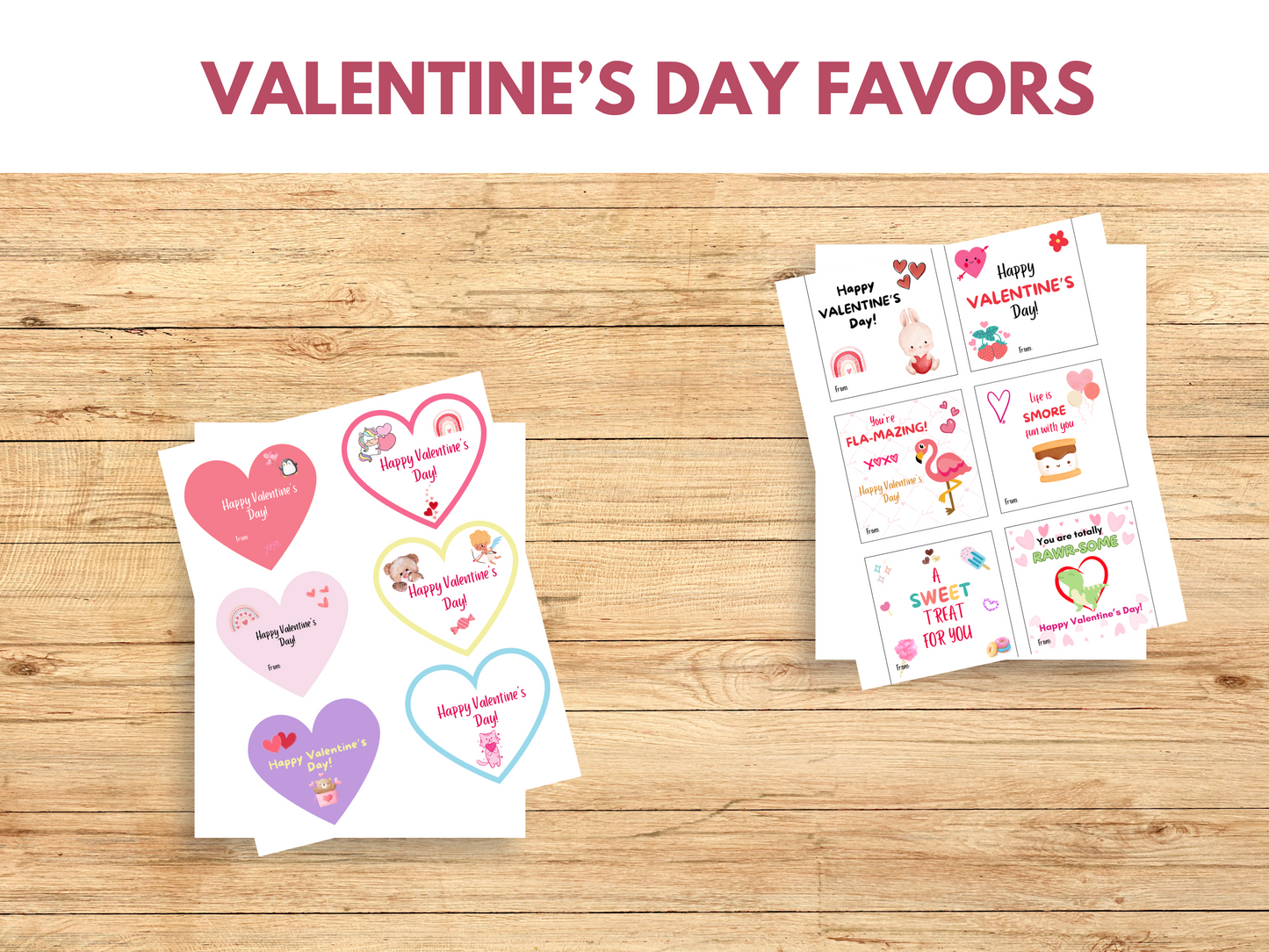 Printable Valentine's For Kids