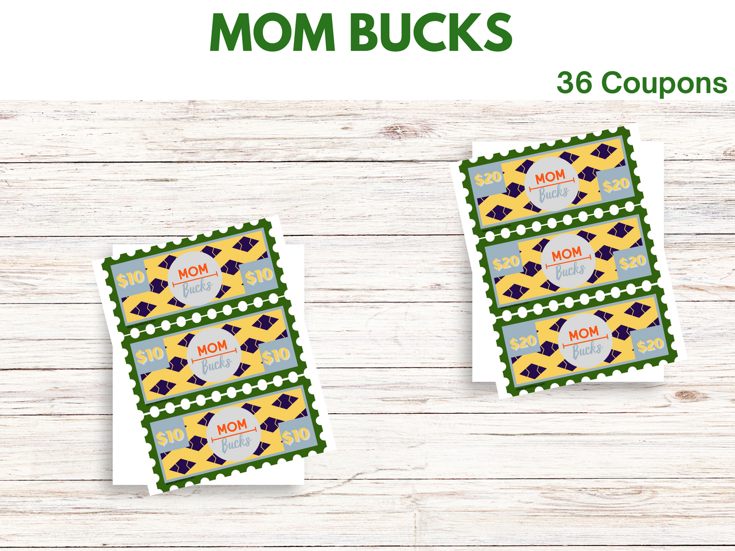 Printable Mom Bucks