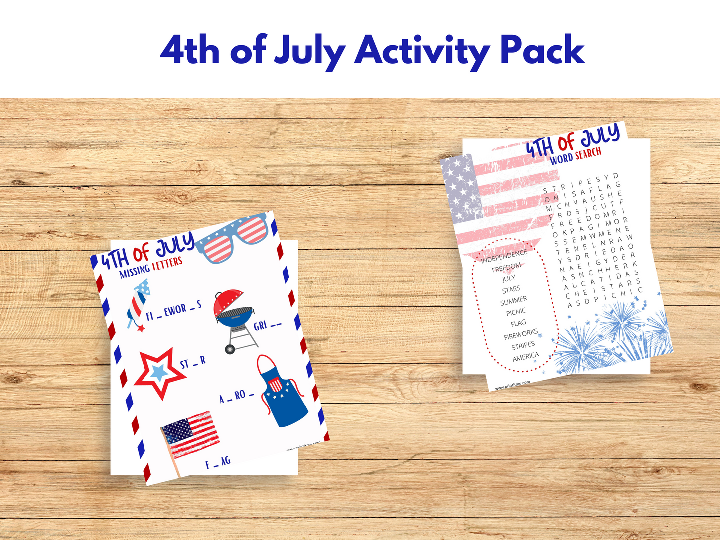 Printable 4th Of July Activities