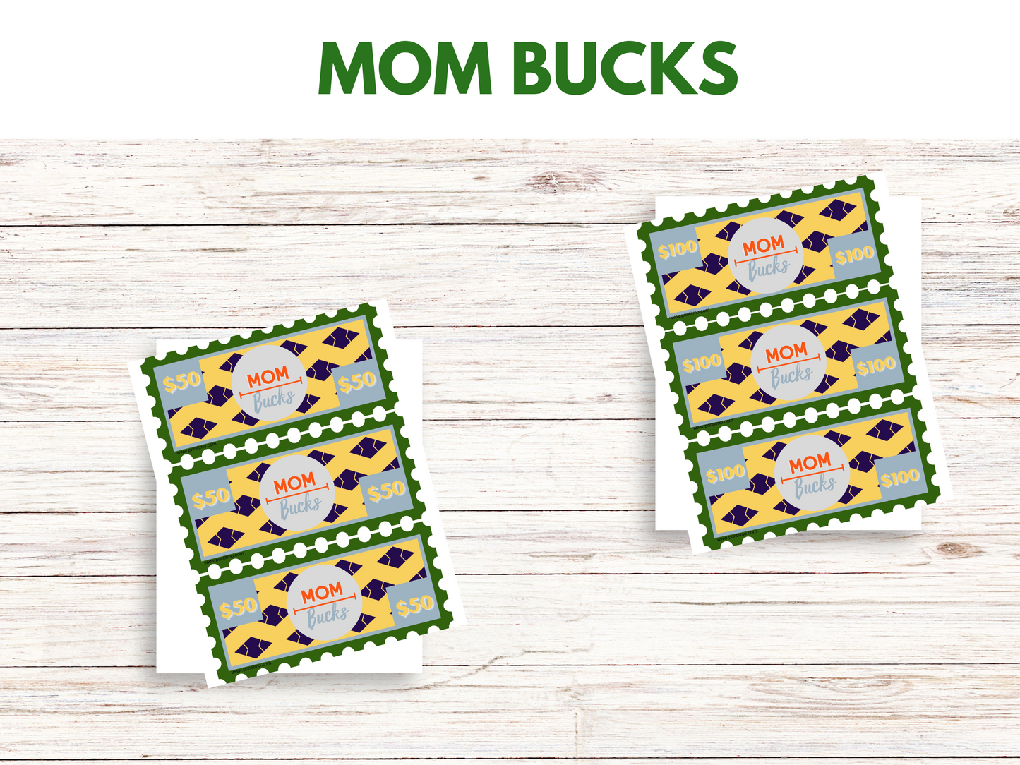 Printable Mom Bucks