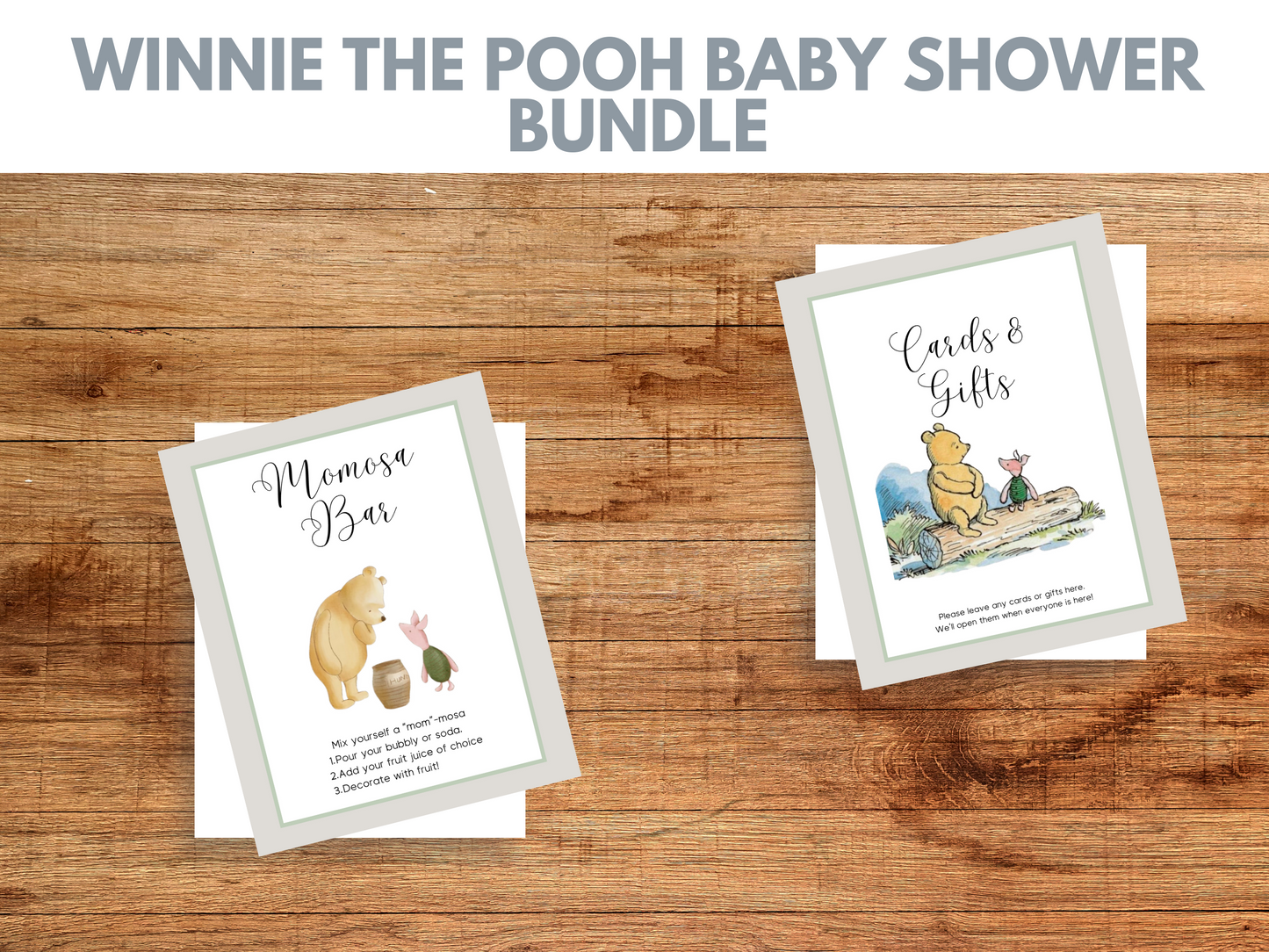 Winnie The Pooh Baby Shower Printables