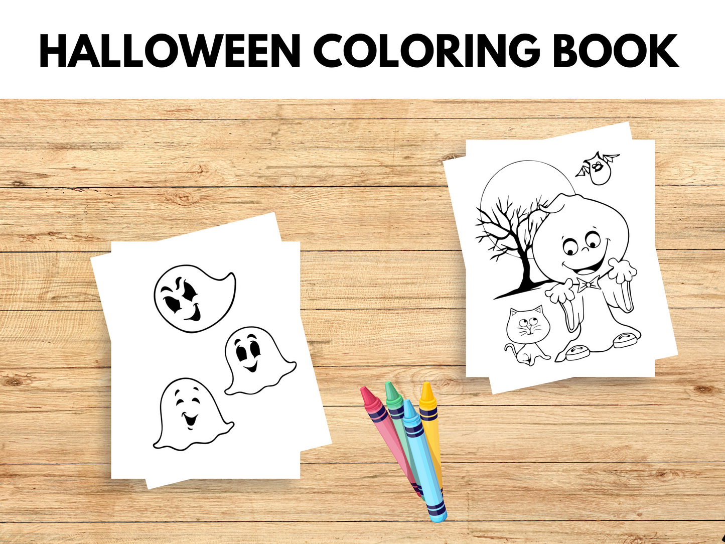 2 Halloween coloring pages