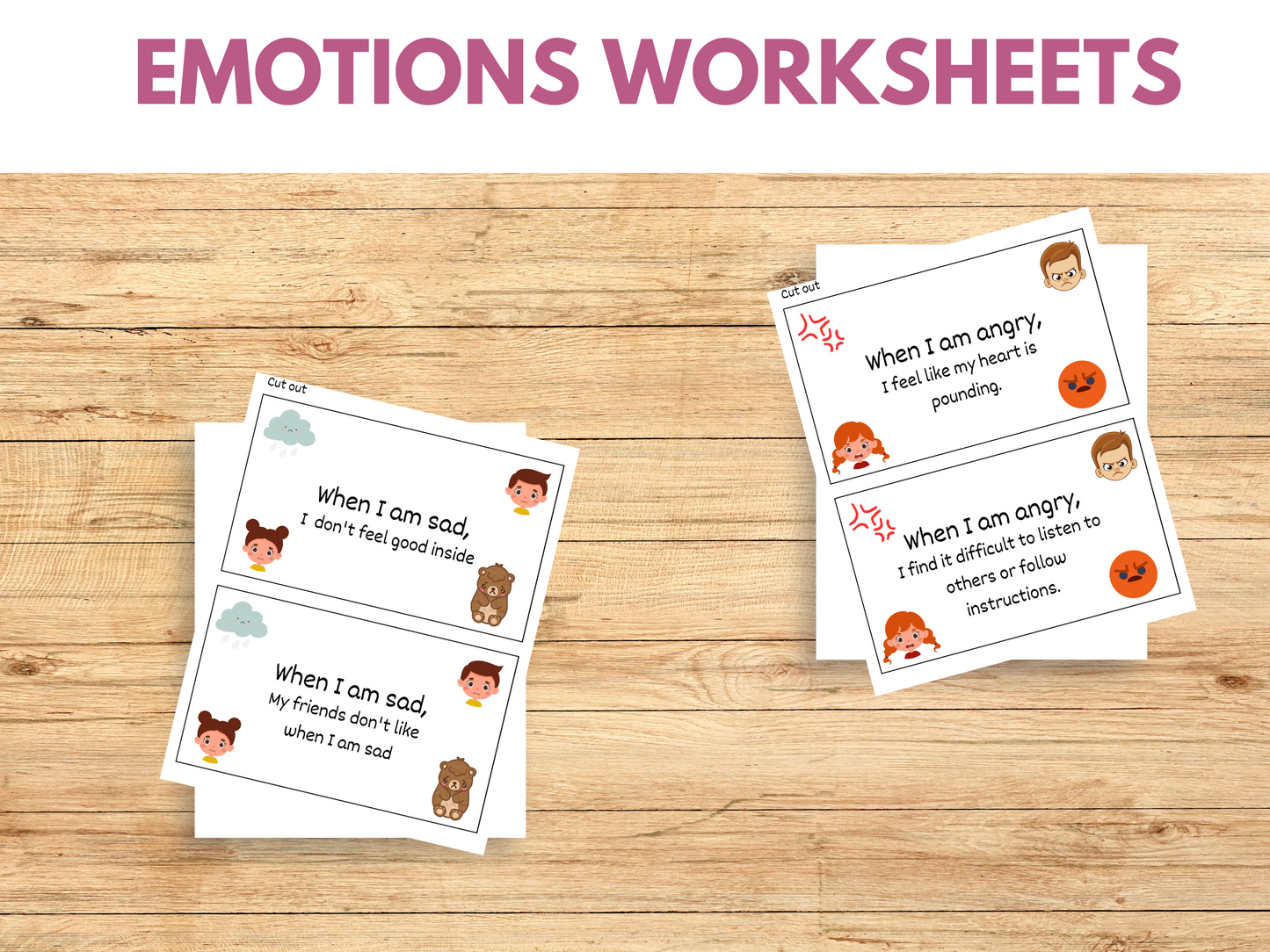 Printable Emotions Worksheets