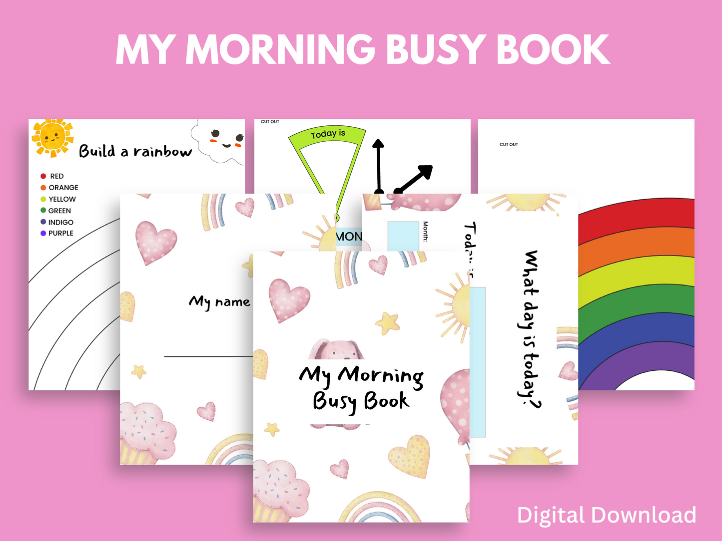 Cupcake Busy Book Printable