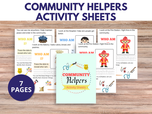 Printable community helpers worksheets preschool, ideal for community helpers printables and kindergarten jobs activities.