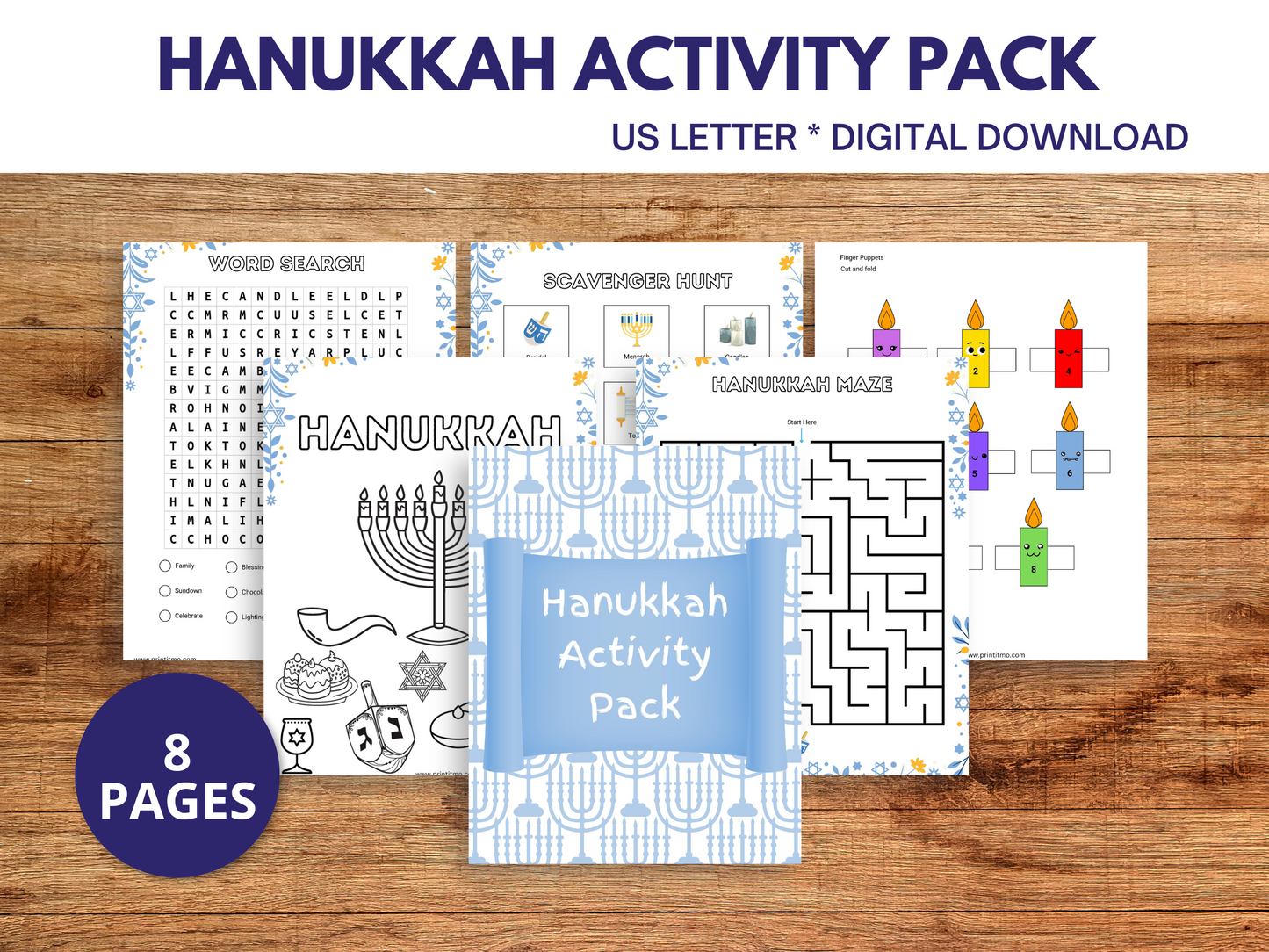 Hanukkah Activity Pack for Kids