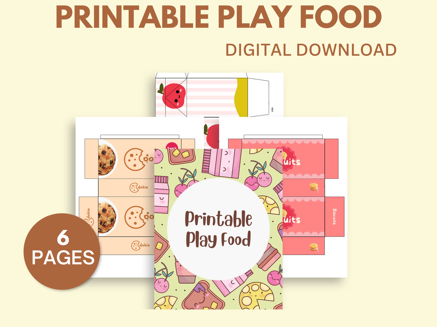 Pretend Play Grocery Store Printables