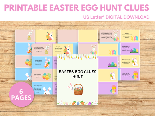 Printable Easter Egg Hunt Clues