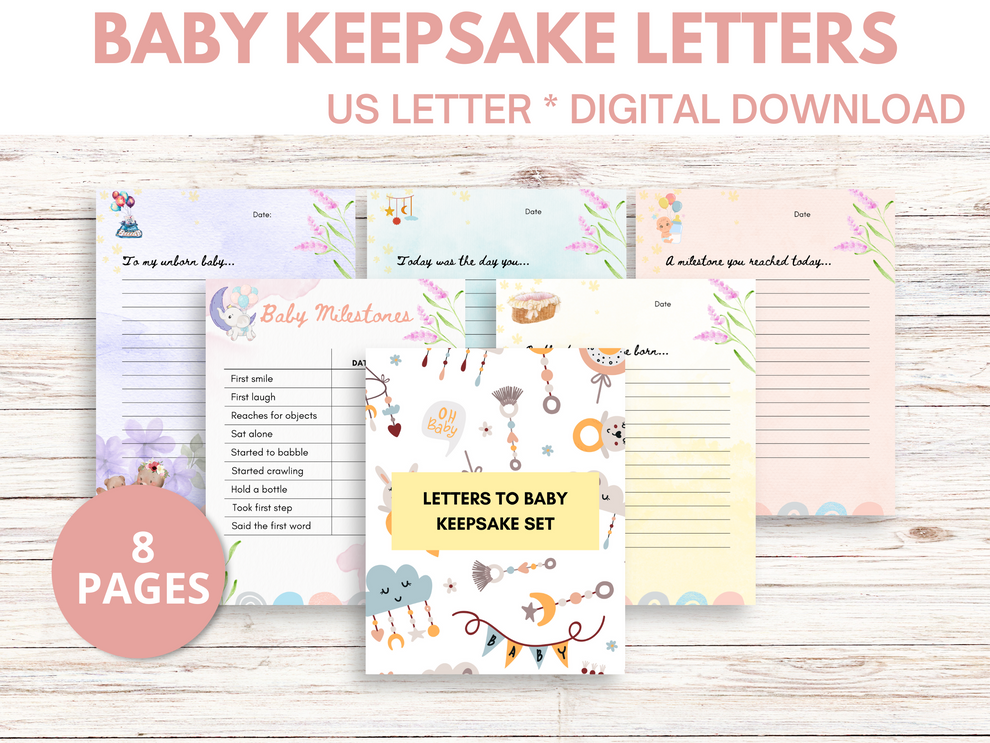 Printable Baby Keepsake Box Letters – Print It Mo