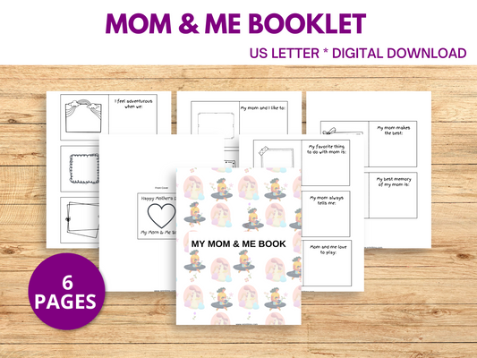 All About My Mom Printables PDF