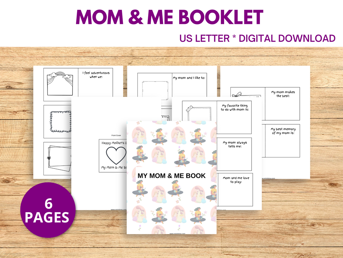 All About My Mom Printables Pdf Print It Mo