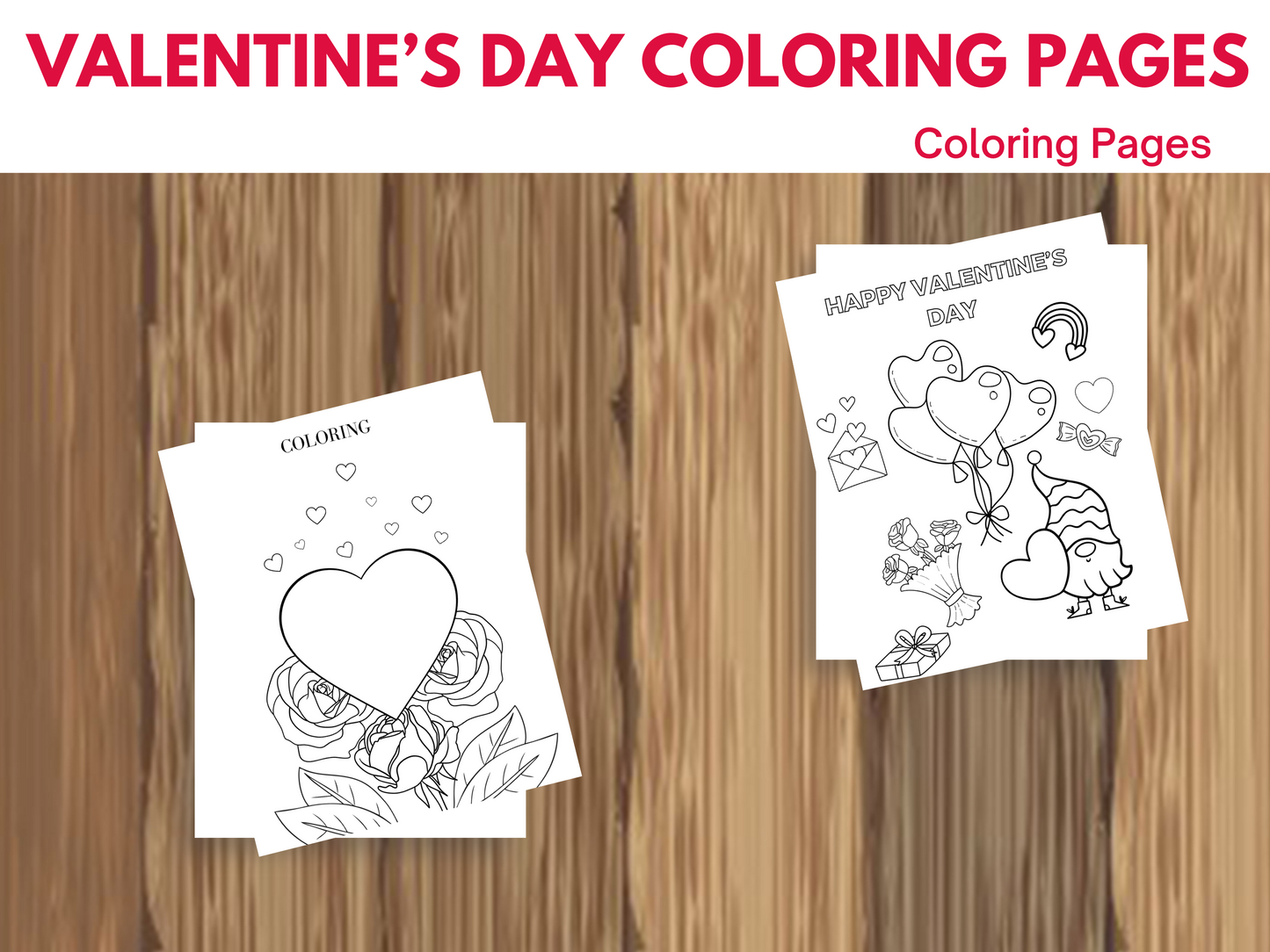 Printable Valentine Coloring Pages