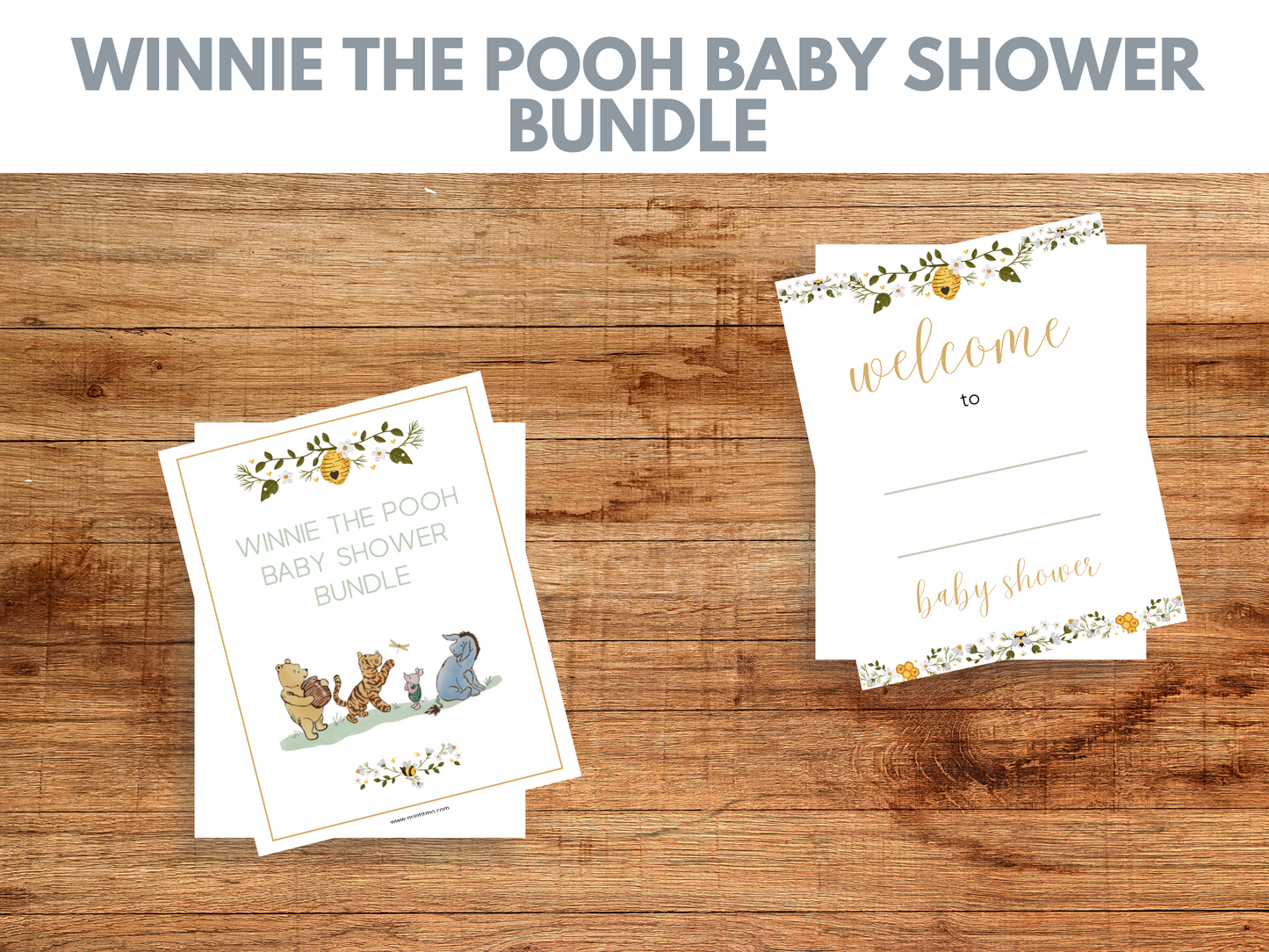 Winnie The Pooh Baby Shower Printables