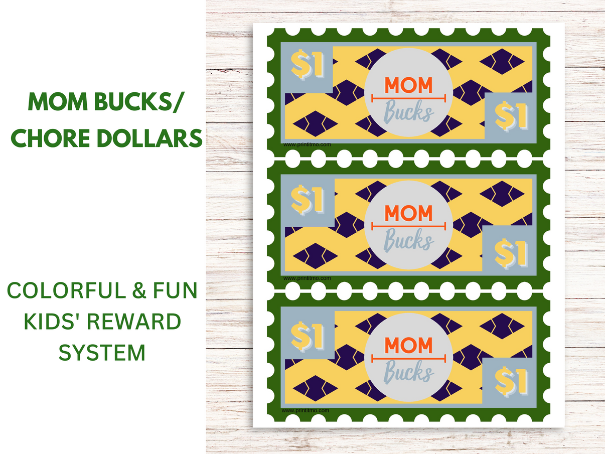Printable Mom Bucks Print It Mo