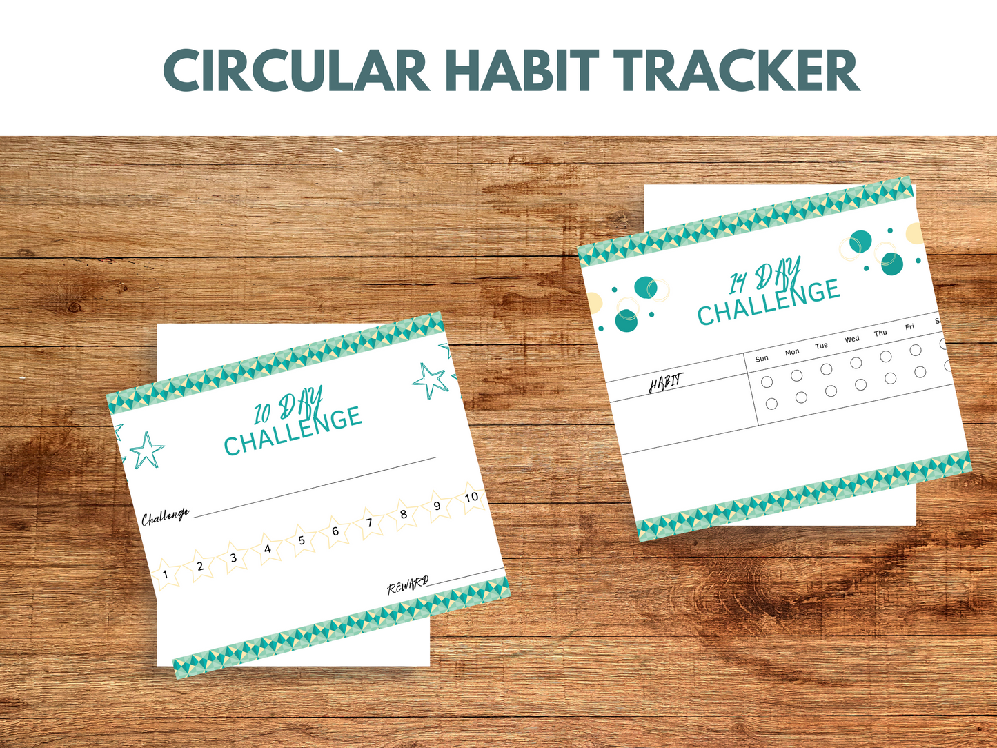 Circular Habit Tracker Printable