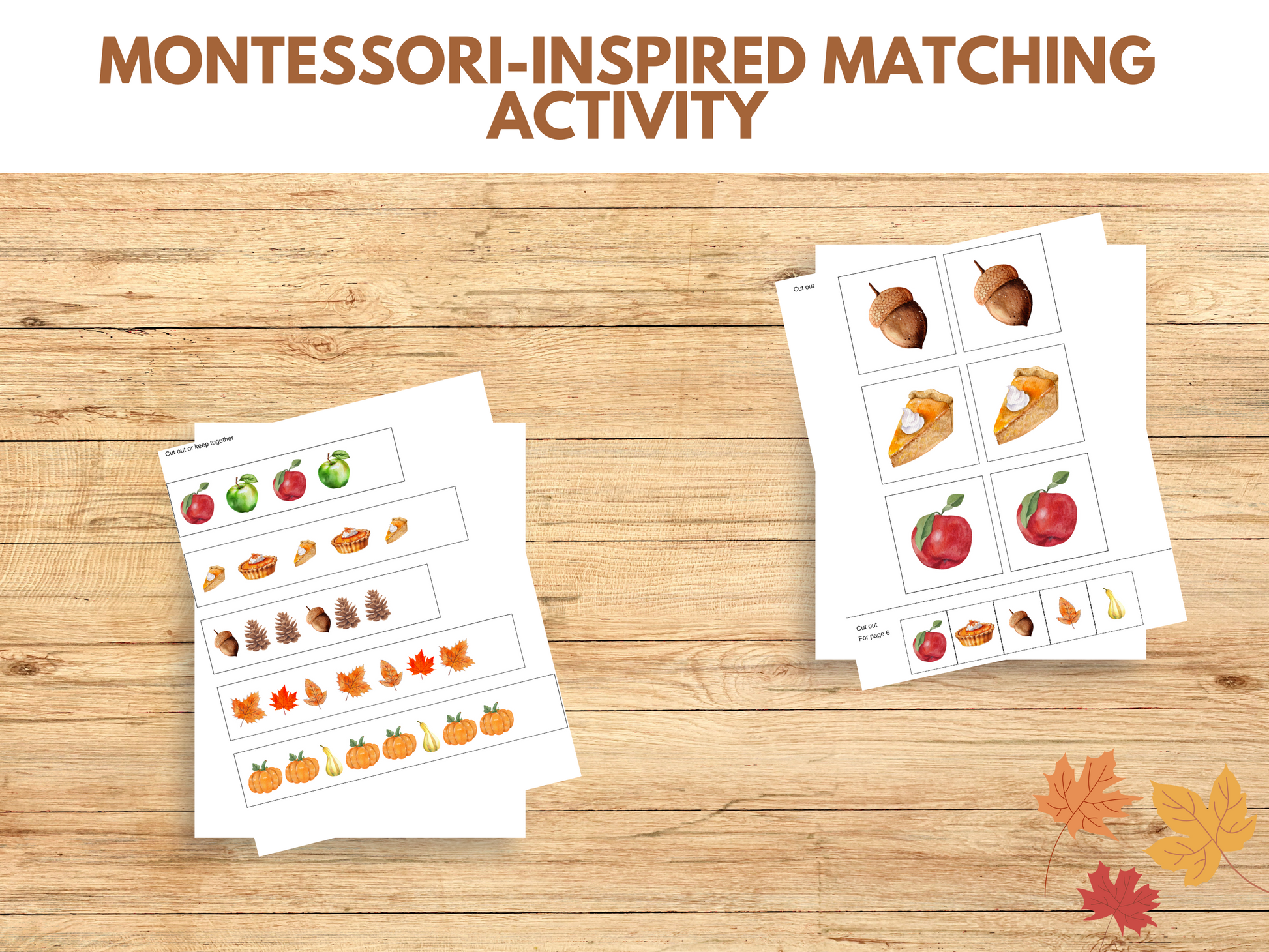 Printable matching game