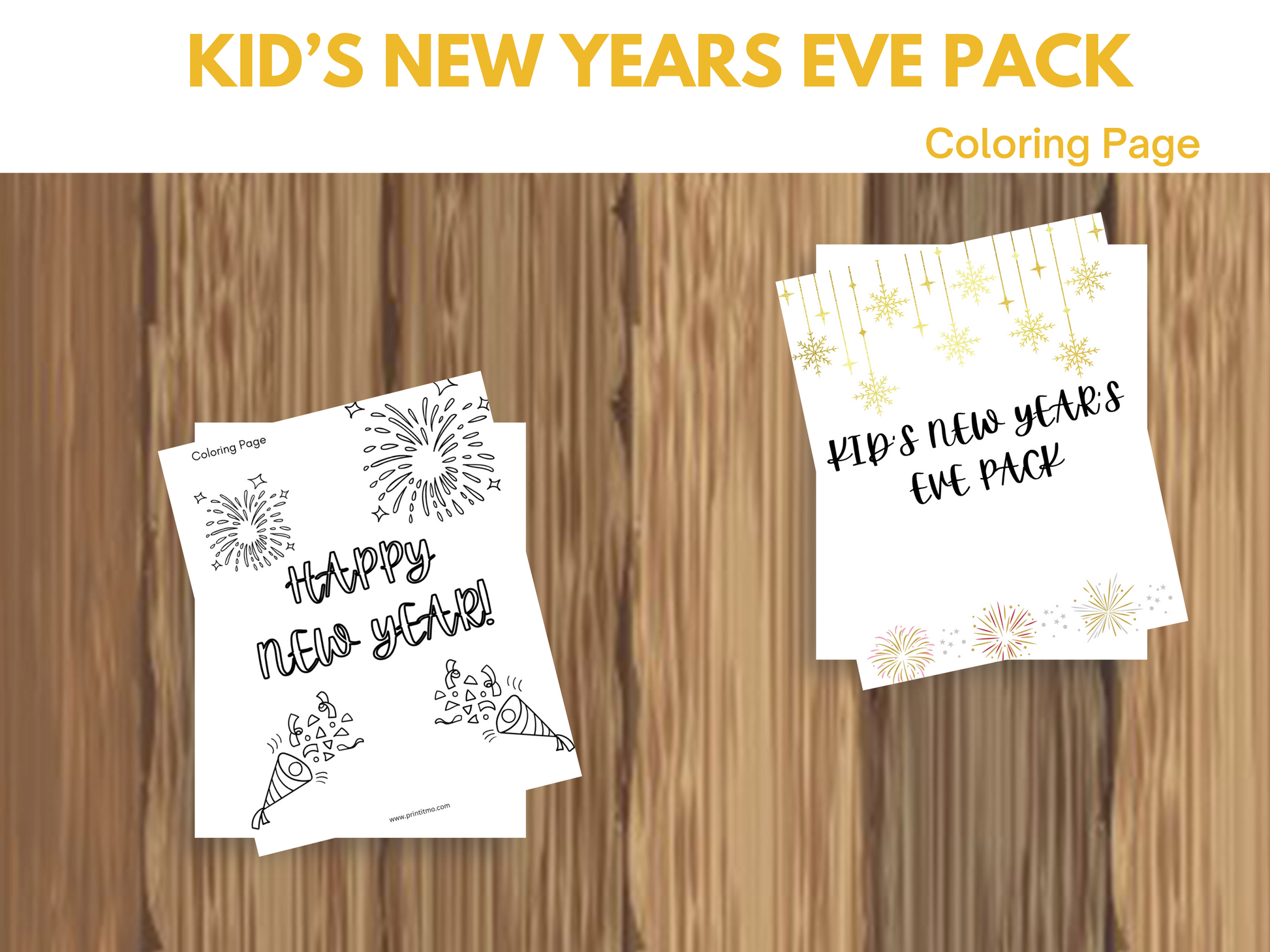 Printable New Year's activities for kids, including goal-setting activities, a resolution worksheet, games, and ideas for fun activities to do with kids on New Year's Eve. Perfect for starting new traditions and making lasting memories.
