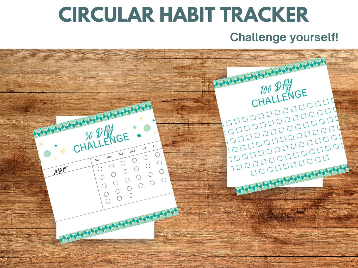Circular Habit Tracker Printable