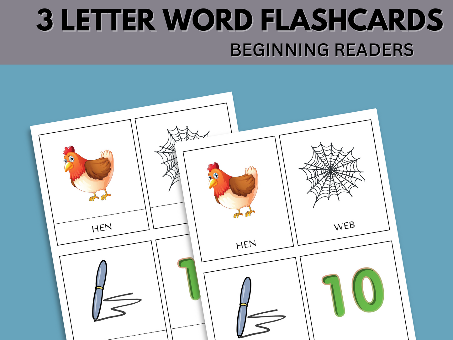 Printable CVC Flashcards