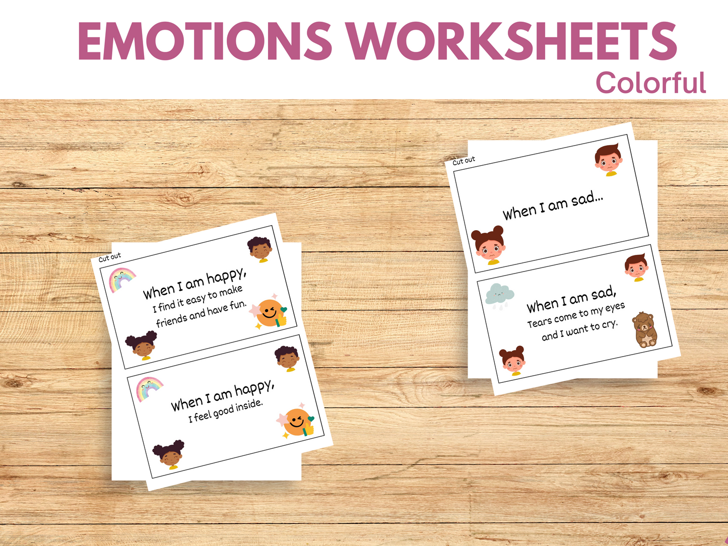 Printable Emotions Worksheets