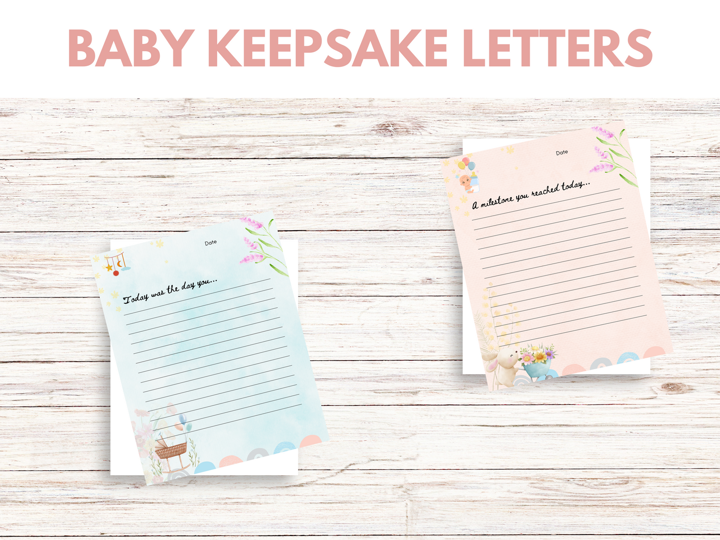 Printable Baby Keepsake Box Letters