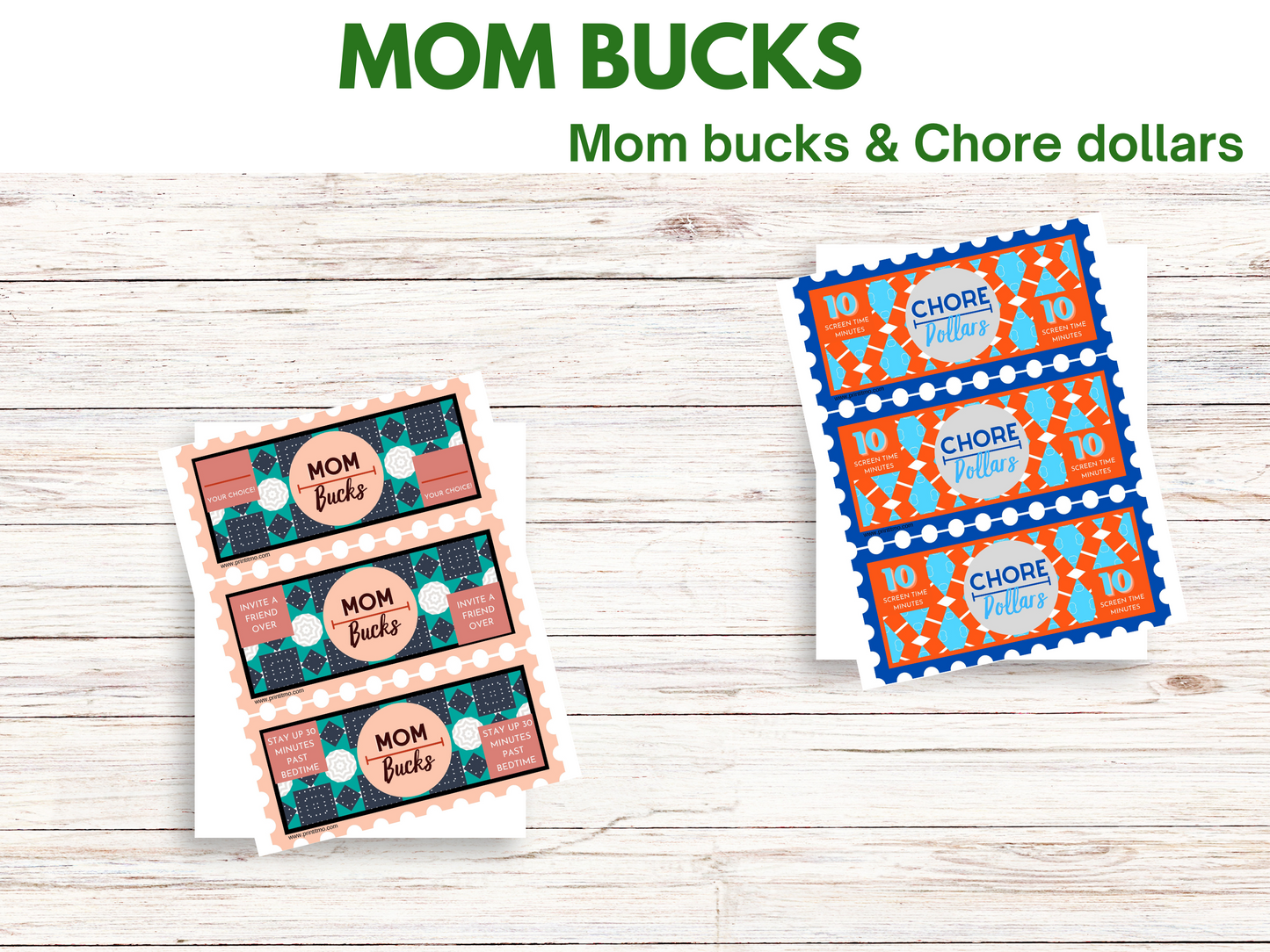 Printable Mom Bucks