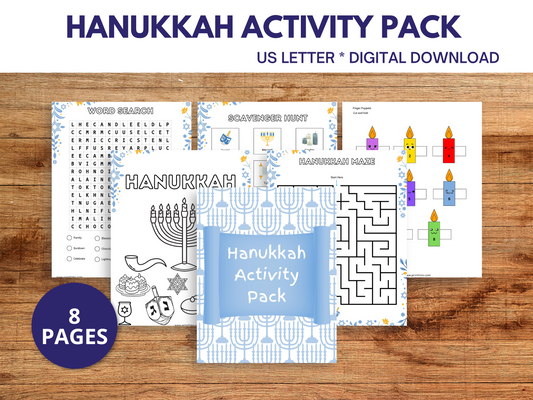 Hanukkah Activity Pack for Kids