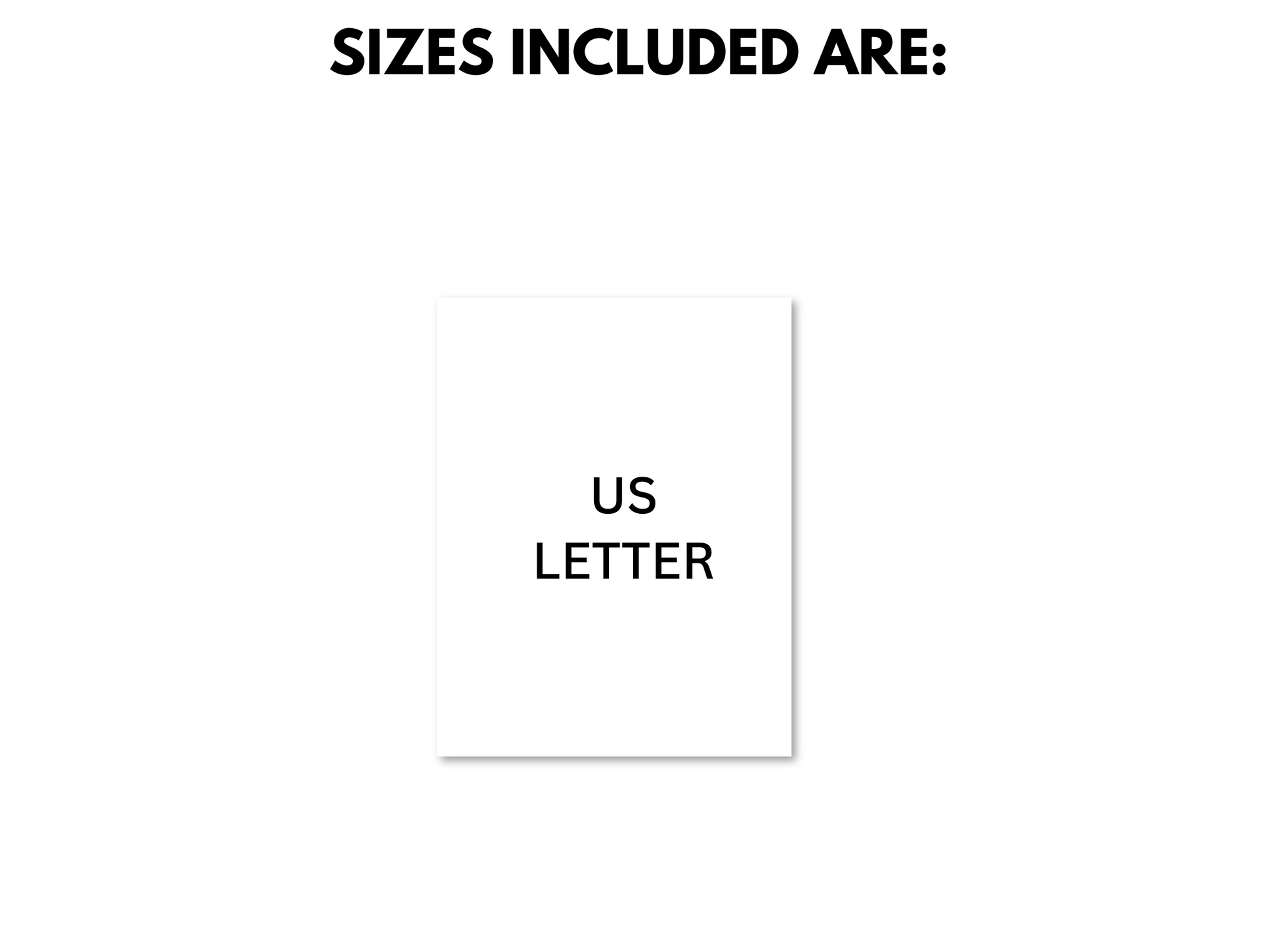 Size US Letter