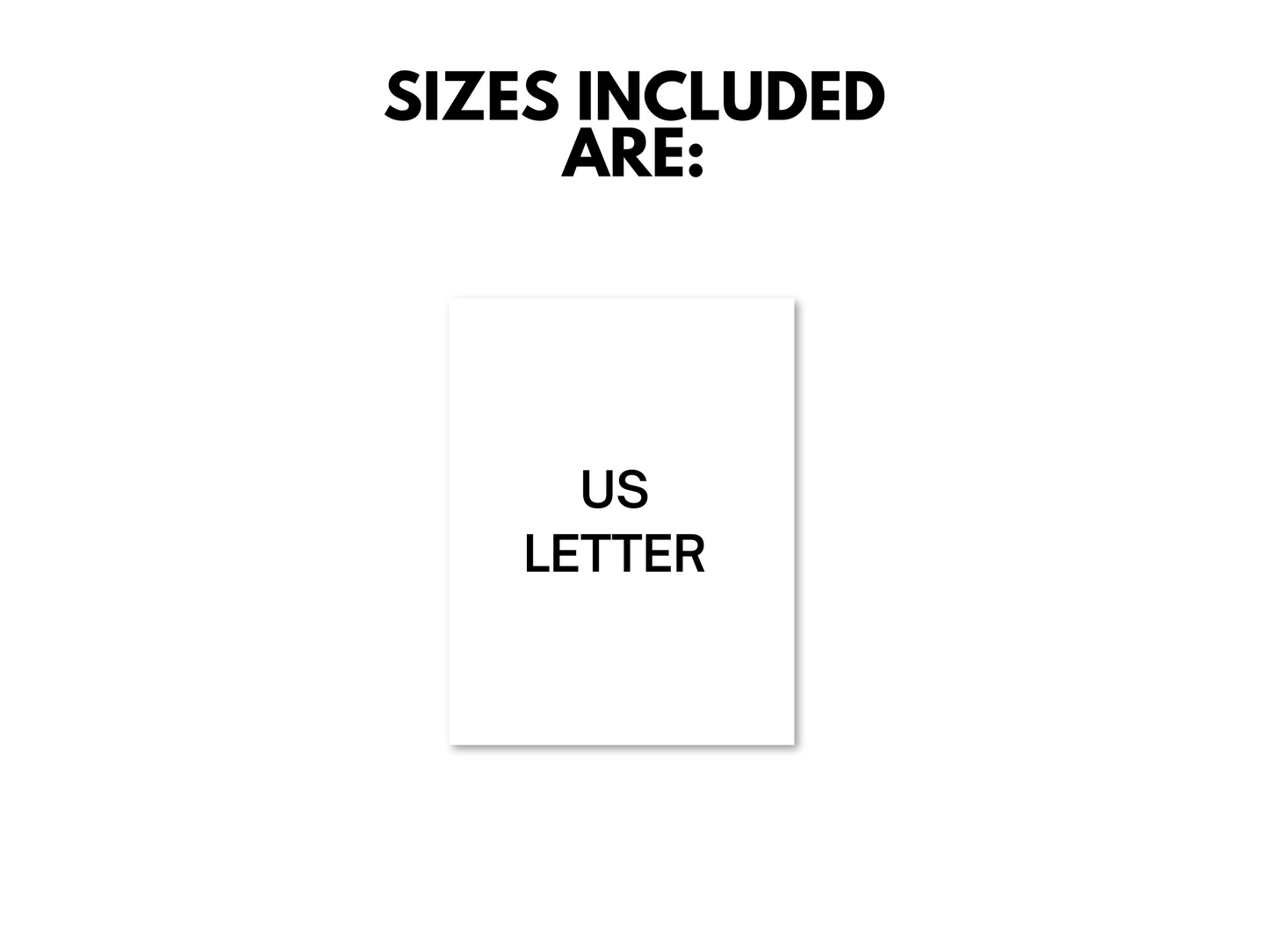 Size statment US letter.