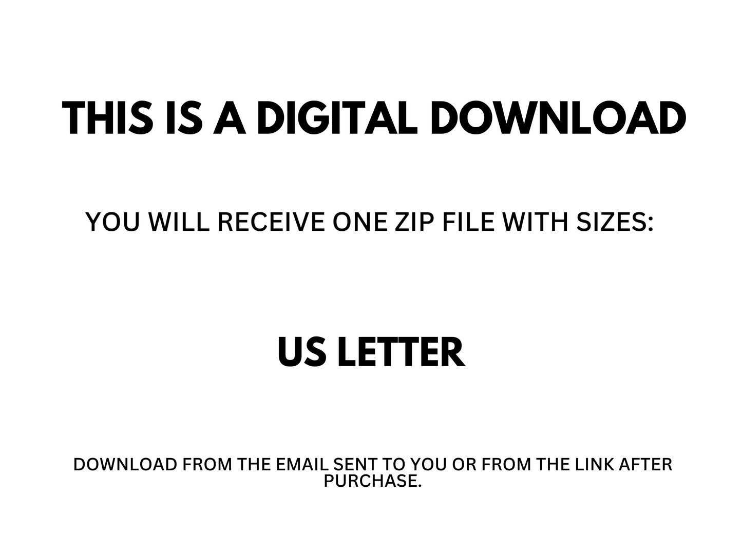 Digital download statement on US Letter